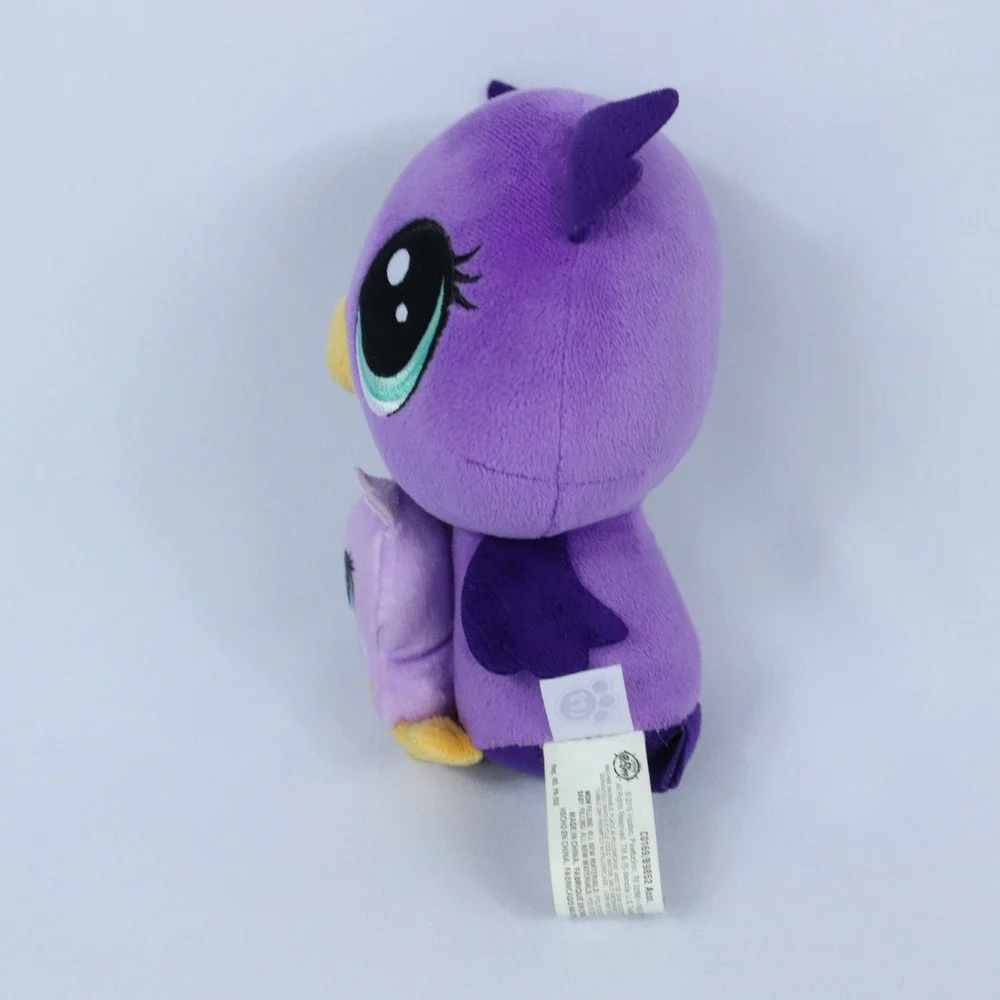 Littlest Pet Shop Plush Pairs Lilac & Owlette Nocturna Owl Purple LPS Hasbro